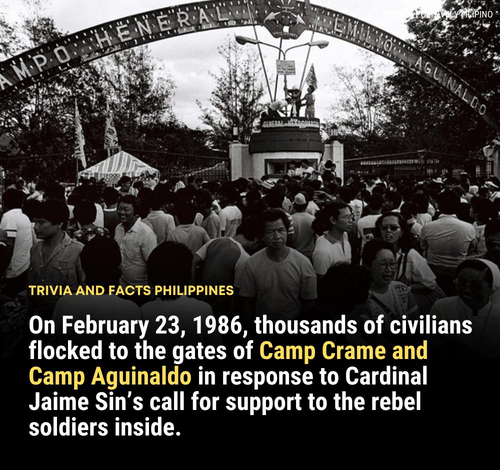 Trivia - 𝗘𝗗𝗦𝗔 𝗥𝗘𝗩𝗢𝗟𝗨𝗧𝗜𝗢𝗡: 𝗗𝗔𝗬 𝟮 Noong February 23, 1986, nagtungo ang ...