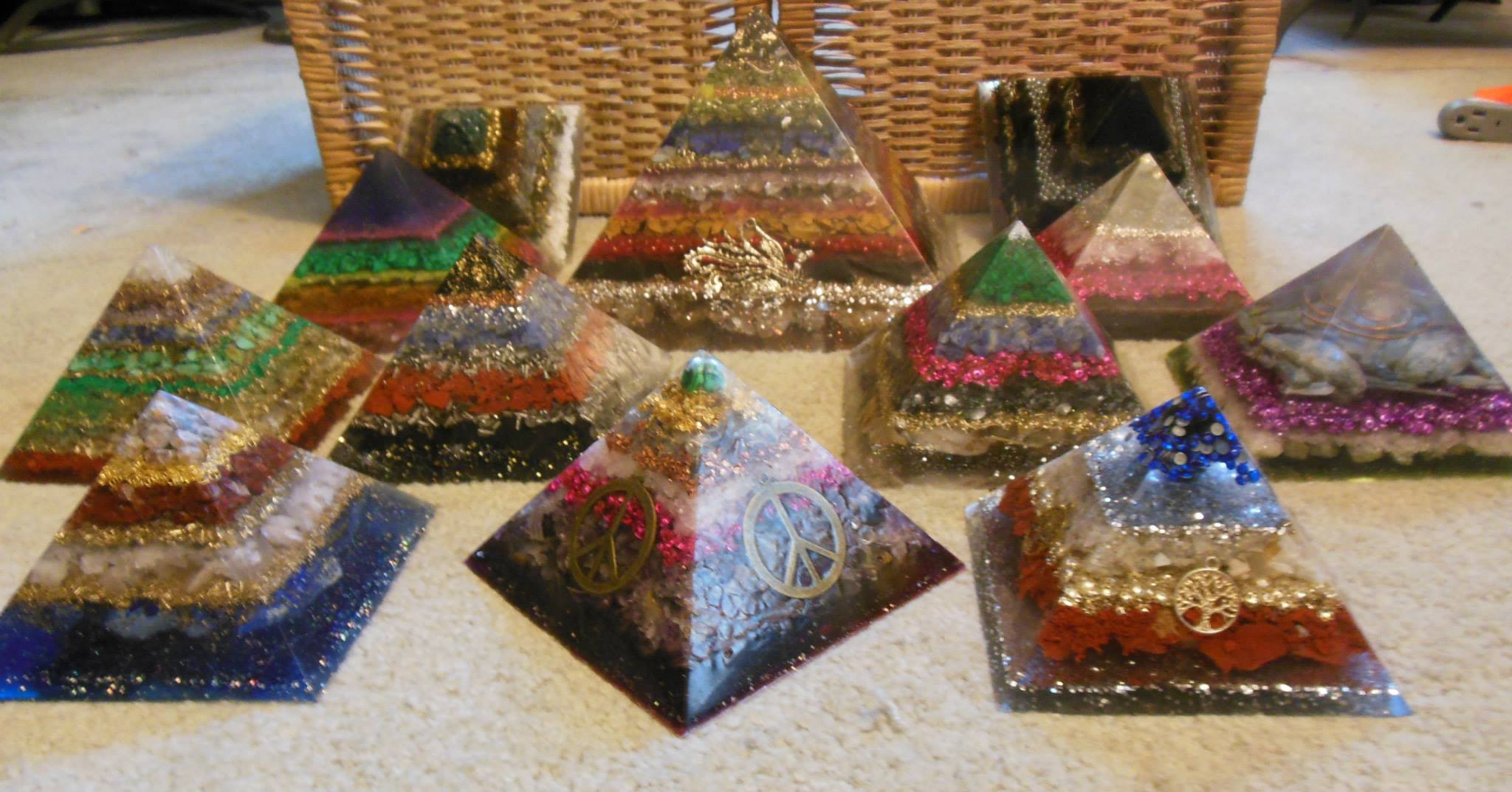 Orgone Pyramids created by Chris