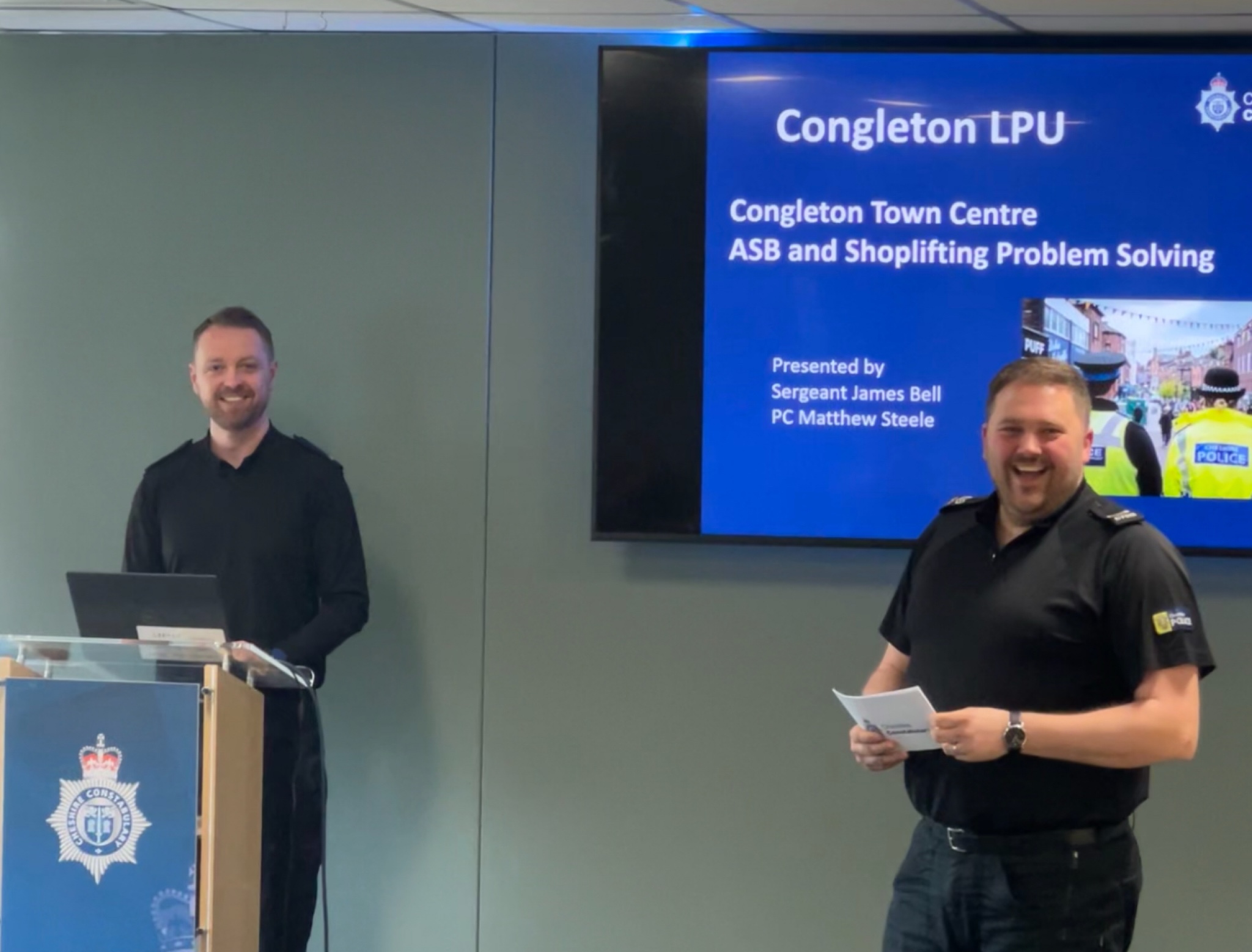 PRESENTATION OF GOOD WORK: Today Sgt... - Congleton Police | Facebook