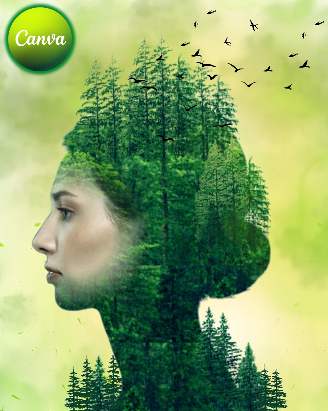 Canva Tutorial | Canva Double Exposure Effect Blend Photos Like a Pro ...
