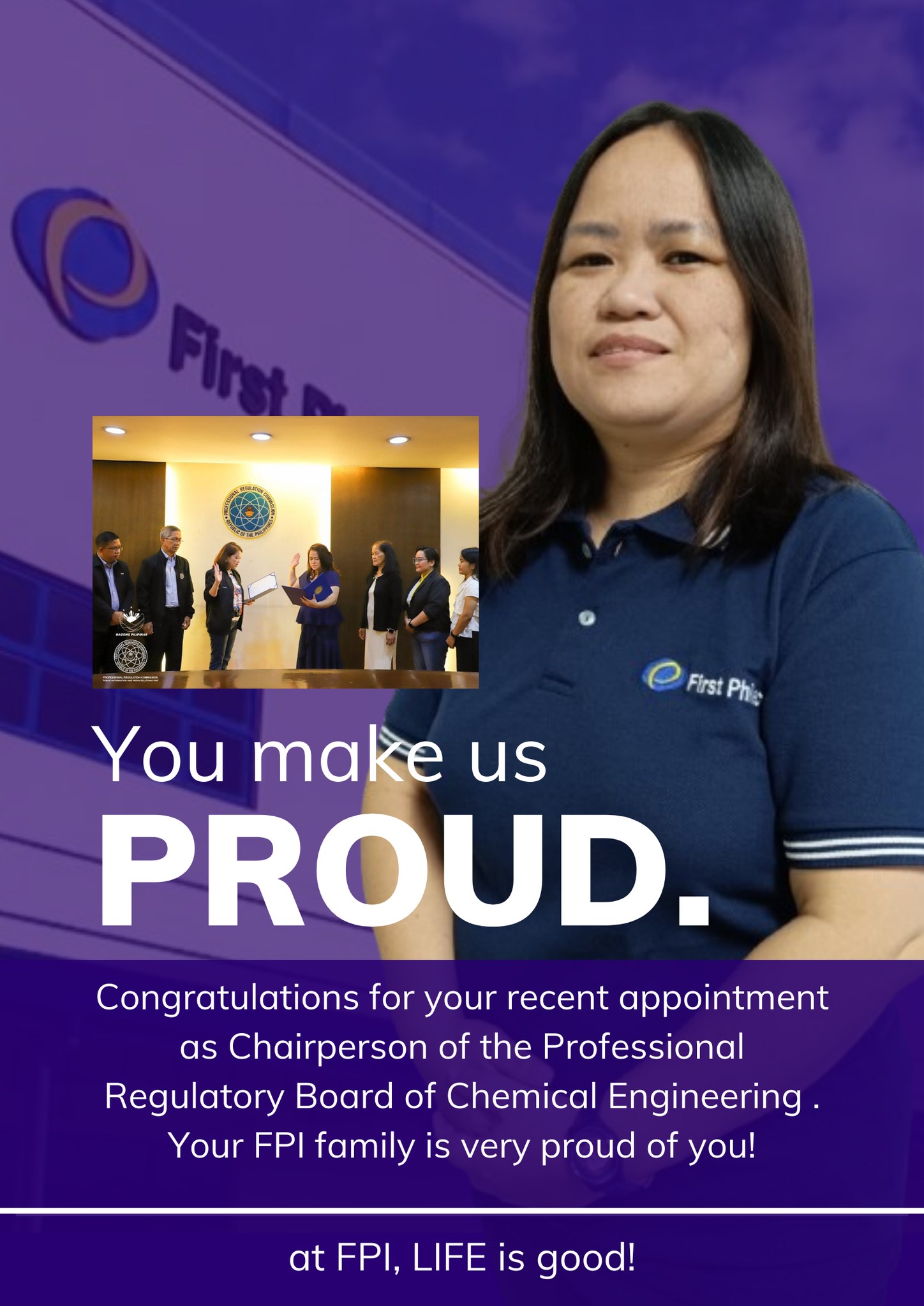 First - FPI’s Maricris Vines Appointed Chairperson of PRB for Chemical ...
