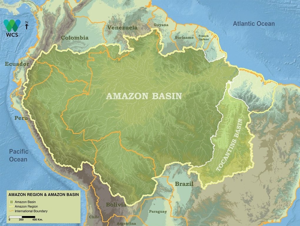 Map Of Amazon Rainforest Brazil Spotlight: 