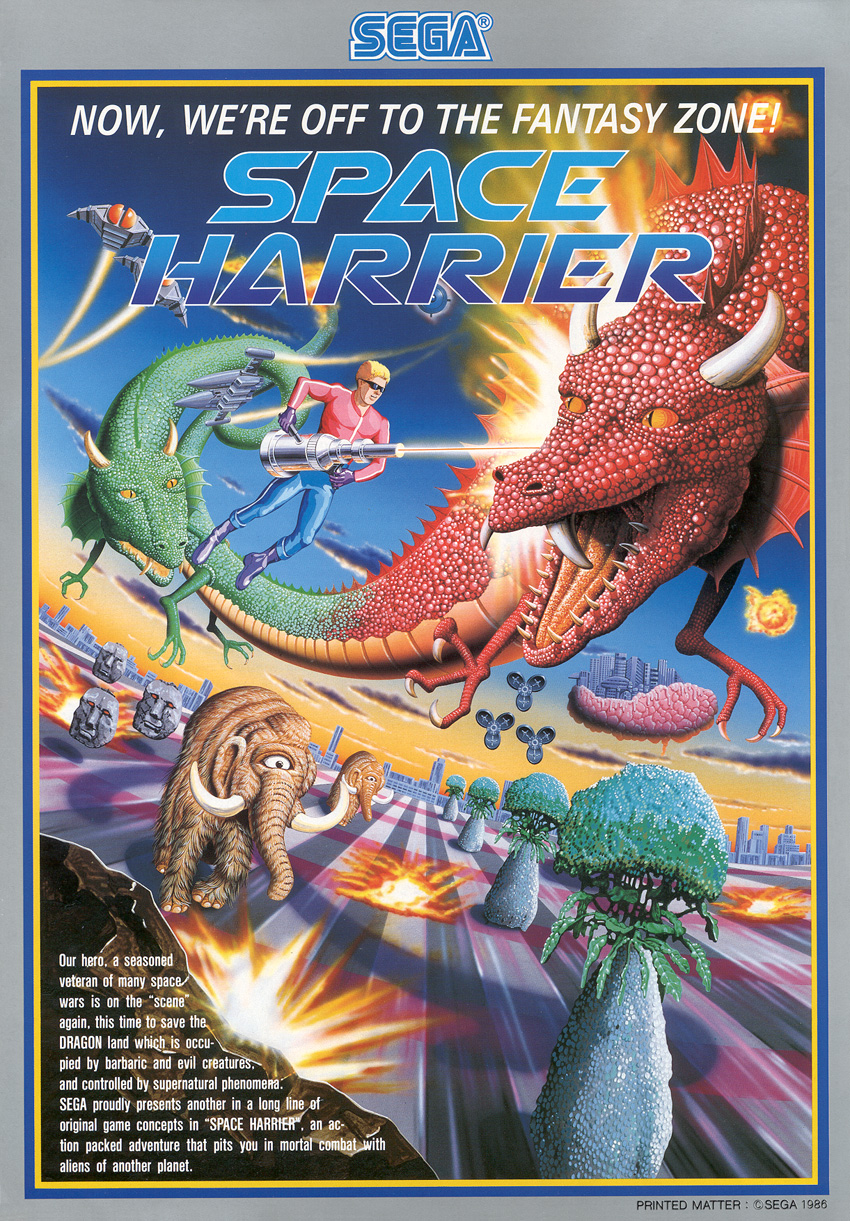 Space Harrier II - Mega Drive Japanese cover art