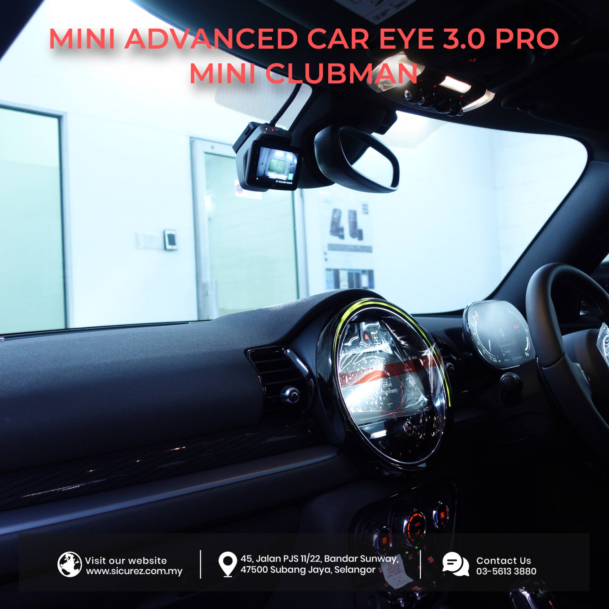 Customer purchased and install MINI Advanced Car Eye 3.0 Pro on
