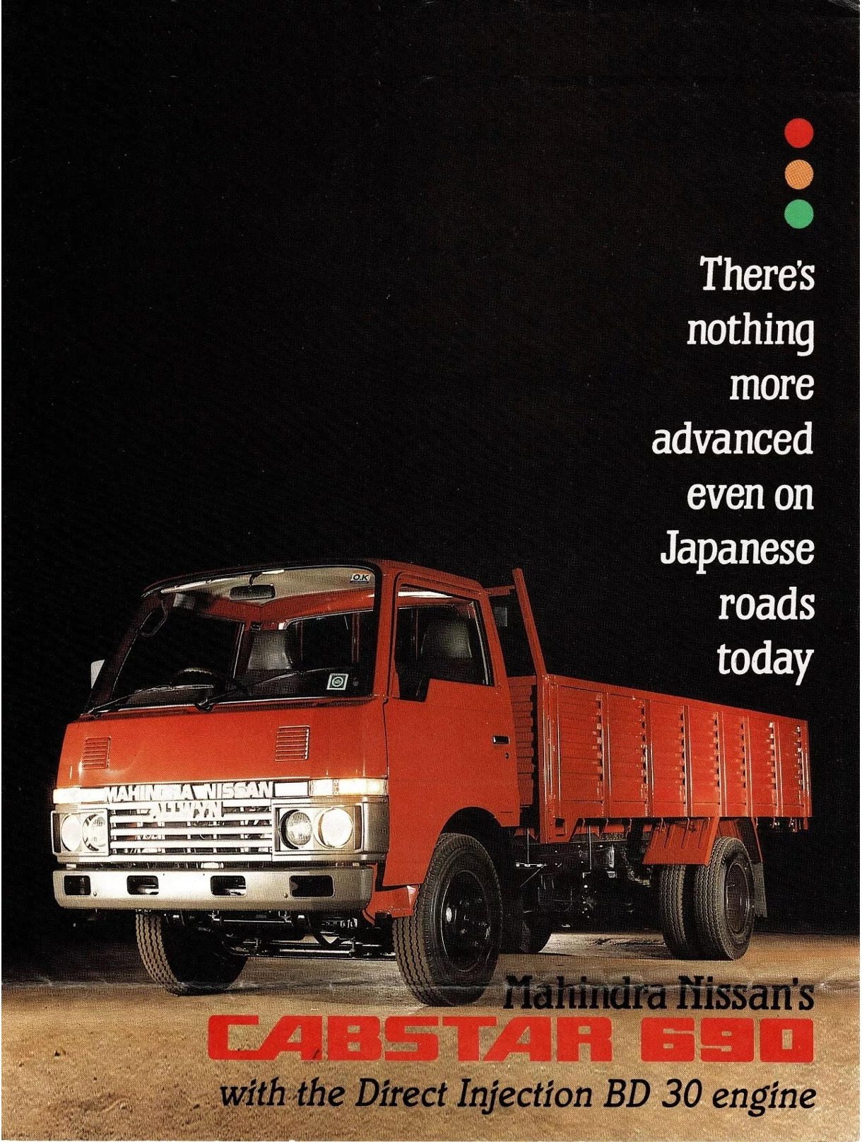 single sheet leaflet - Mahindra Nissan Allwyn Cabstar 690 Truck