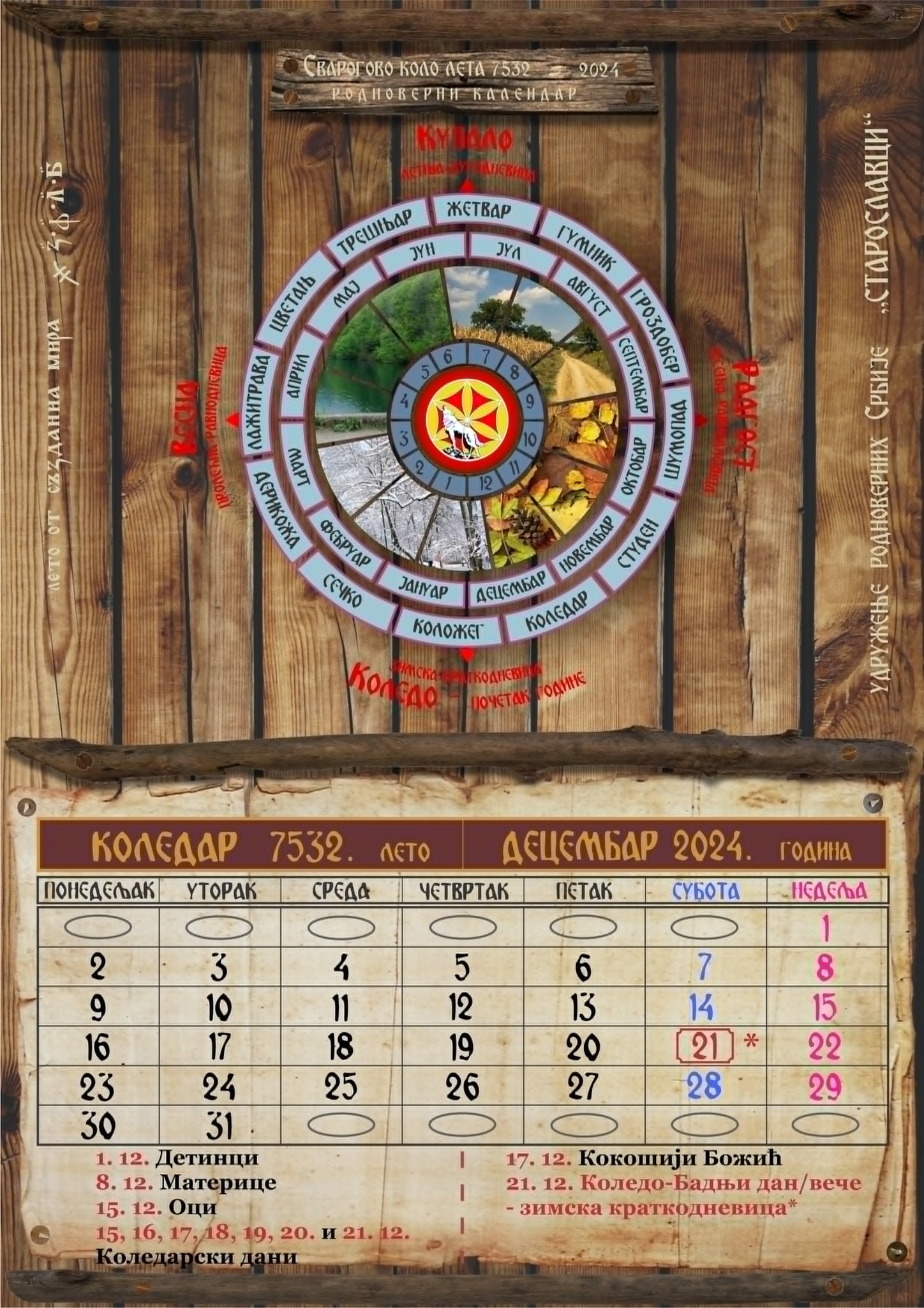 Родноверни - Rodnoverni kalendar za mesec kolodar | Facebook