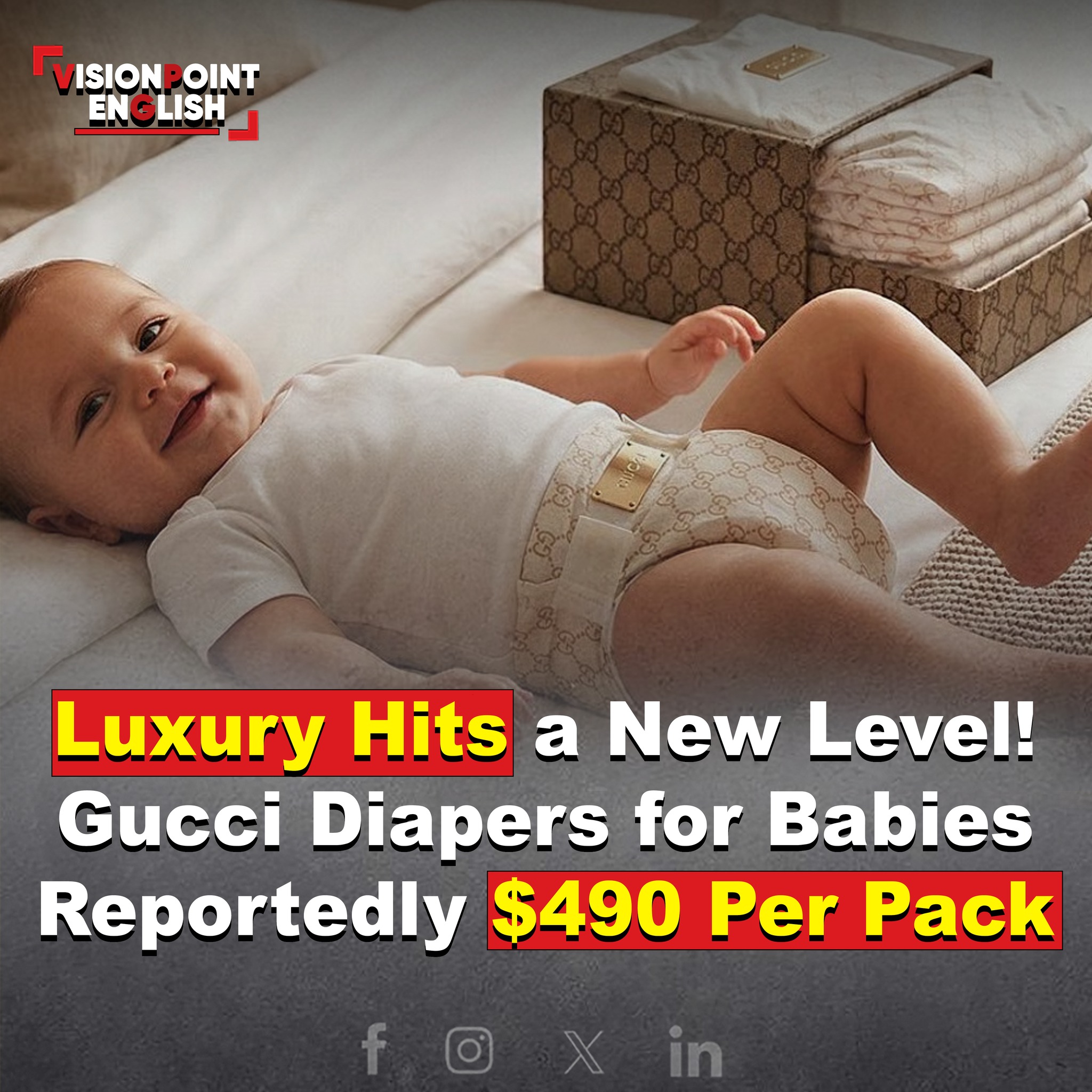 Claims of Gucci selling $490 diapers are misleading; the brand 