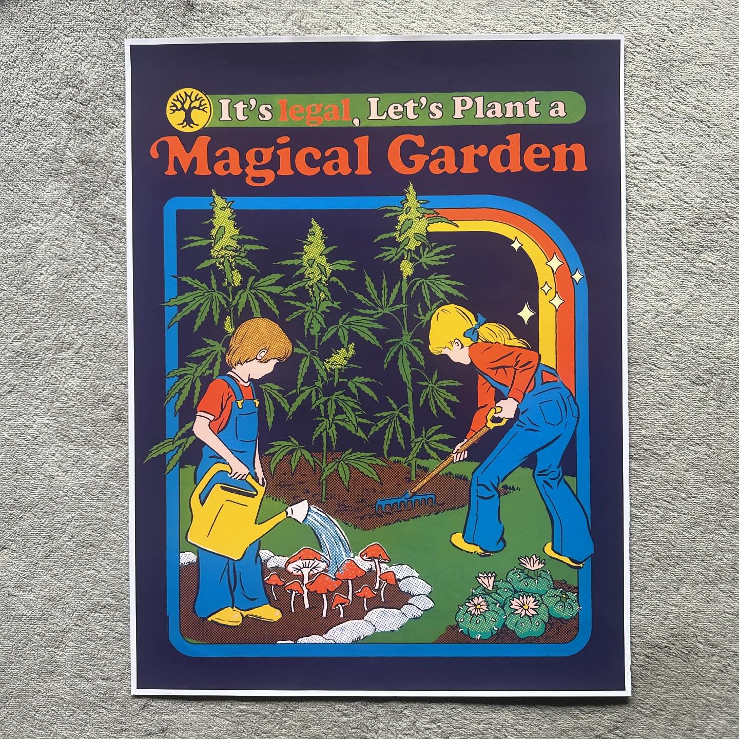 Steven Rhodes /Magical Garden/Poster スティーブン・ローズの「魔法 