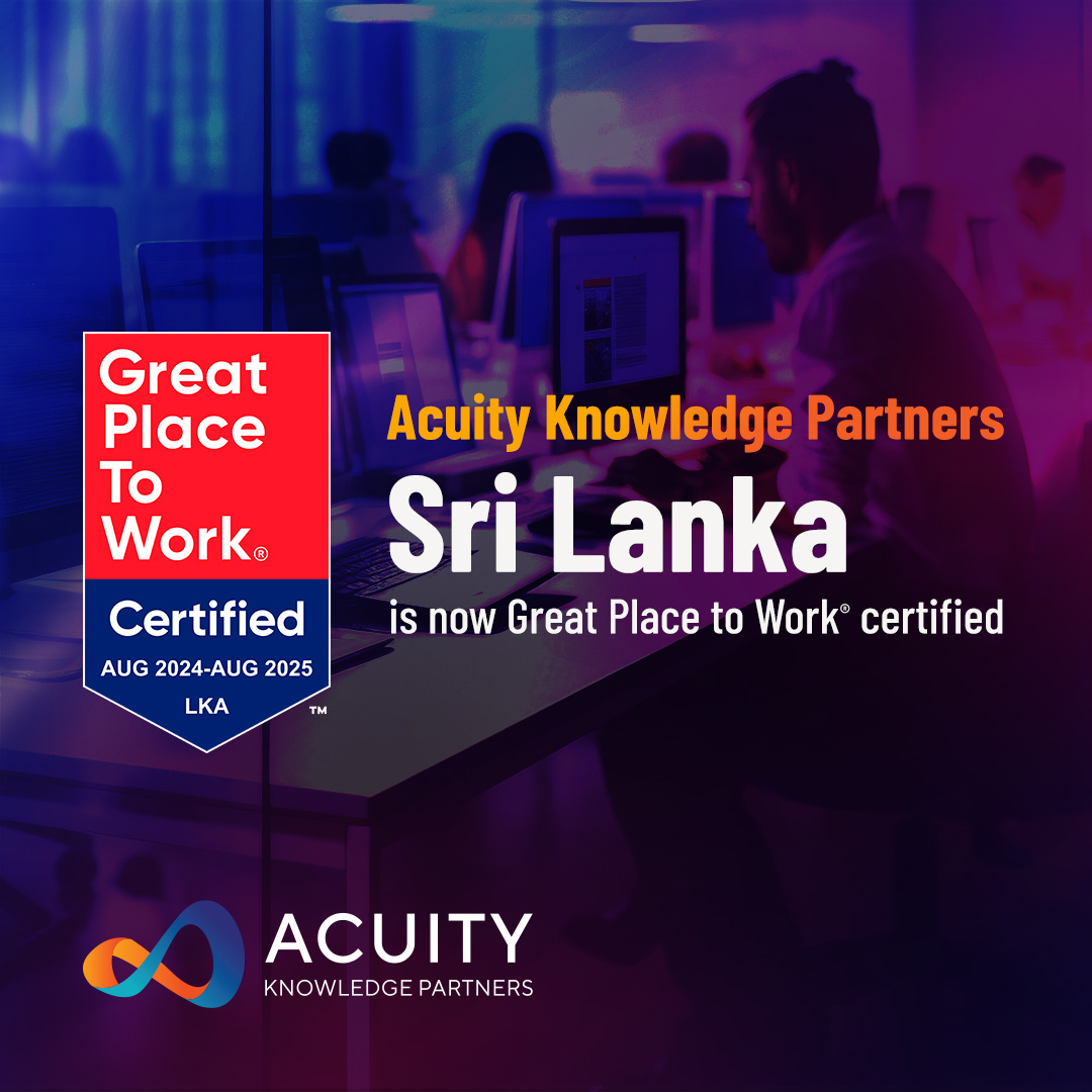 Acuity - We are glad to announce that Acuity Knowledge Partners has ...