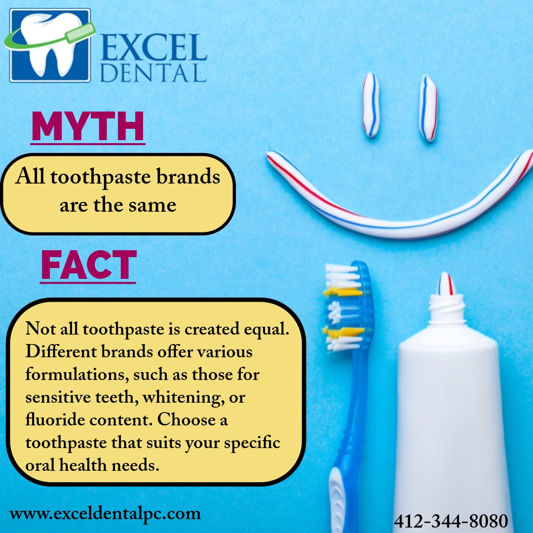 🦷 Debunking the Dental Myth:... - Excel Dental - Greentree | Facebook