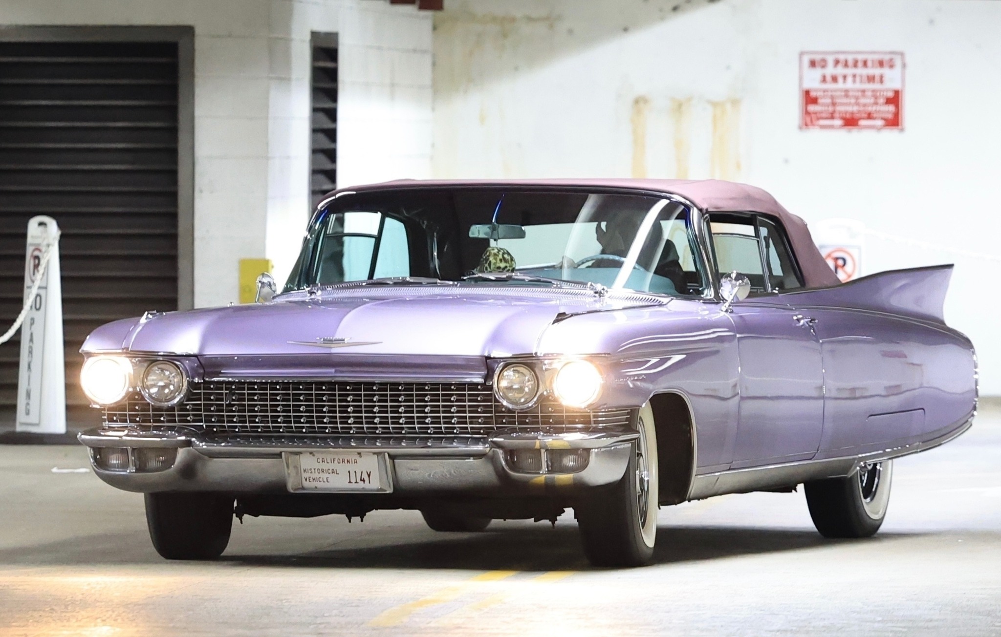 Kendall Jenner's light lilac 1960 Cadillac eldorado convertible