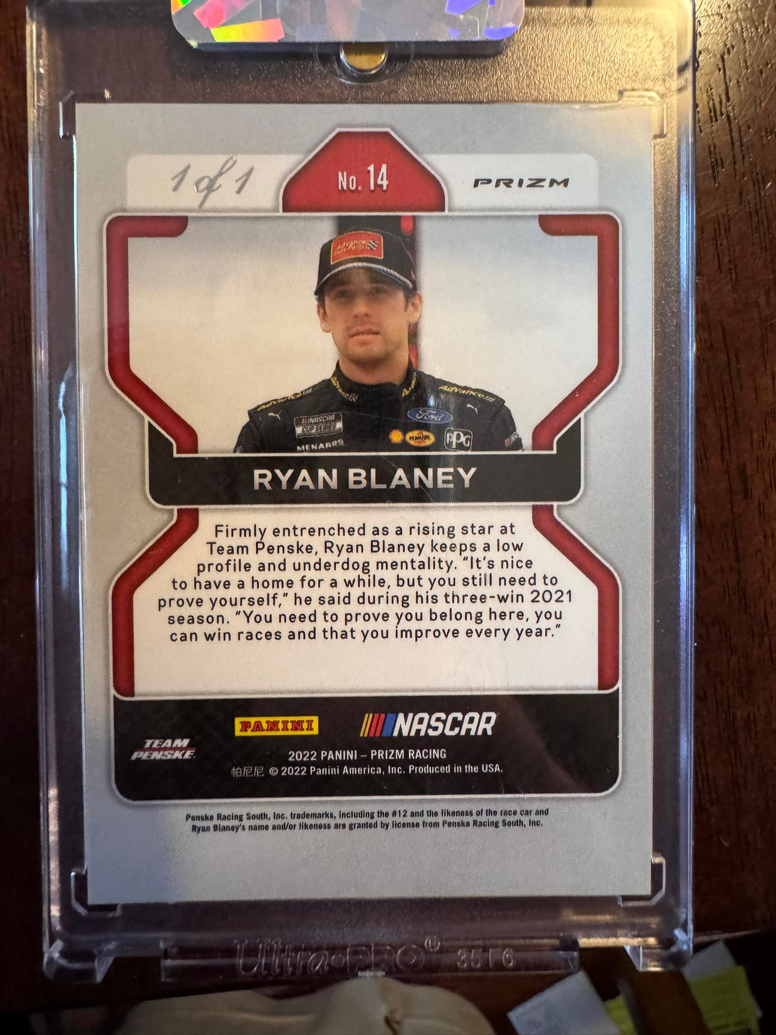 Rare Black Finite Prizm 1/1 Sports Card Pull