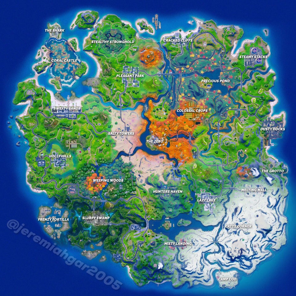 Map Fortnite Chapitre 3 Saison 2