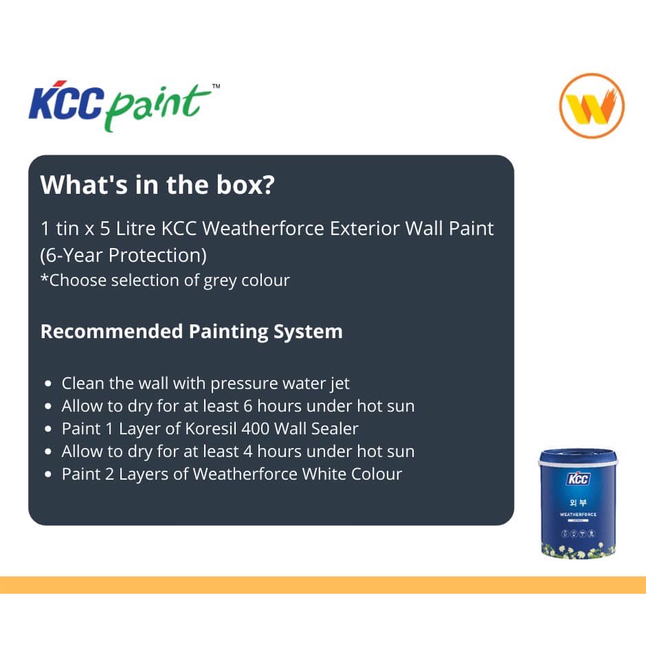 5Litre KCC Weatherforce Grey Colour... - Winnsway Sdn Bhd