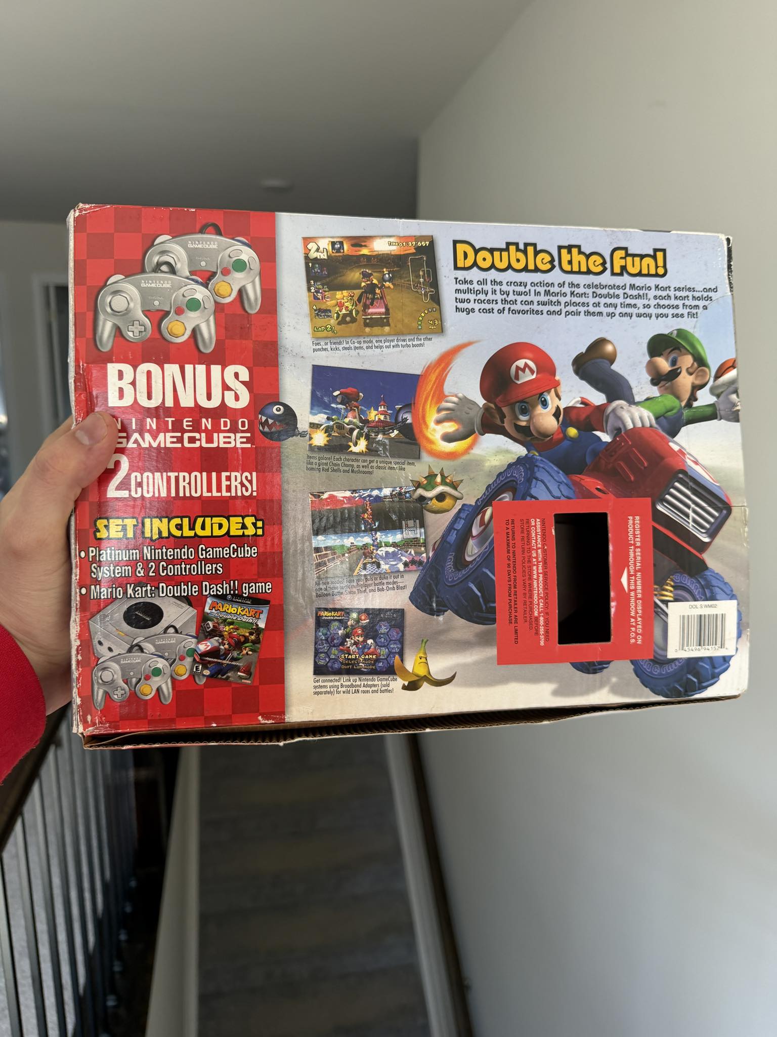 A glimpse into the past with the back of the GameCube box, Mario 