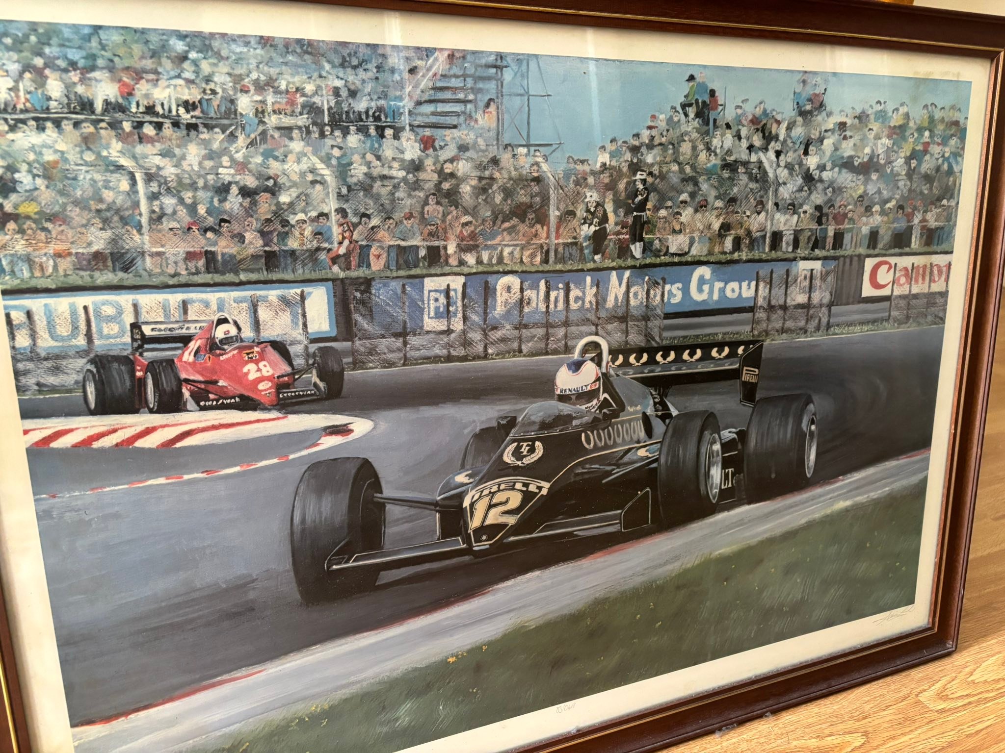 Is Nigel Mansell's signature on my F1 painting authentic?