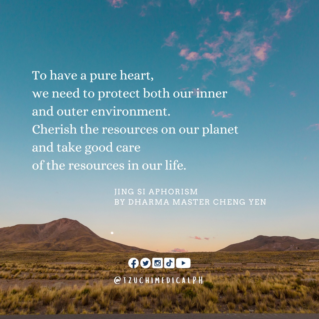 To have a pure... - Tzu Chi Medical Foundation Philippines