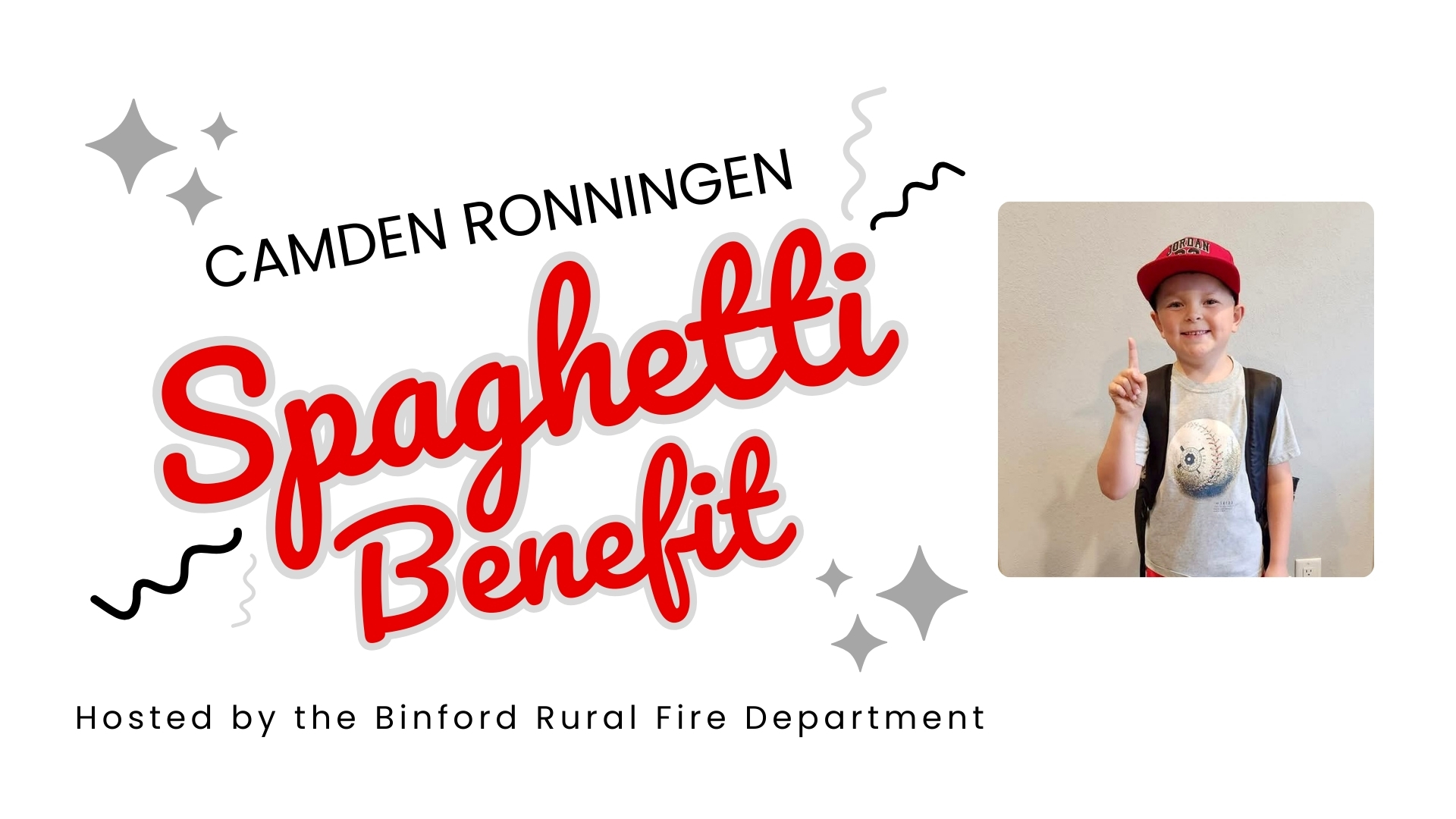 Spaghetti Benefit Supper for Camden Ronningen