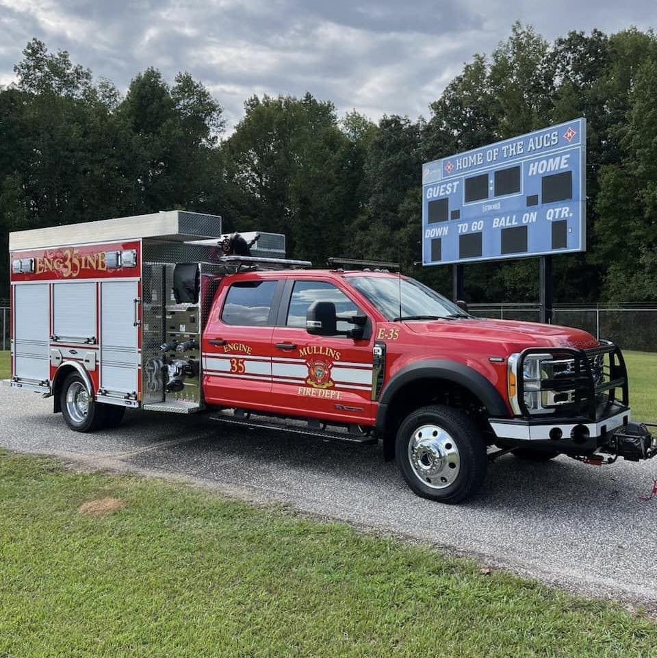 Fire - Truck of the day: Mullins Fire Department Engine 35. 2024 Ford F ...