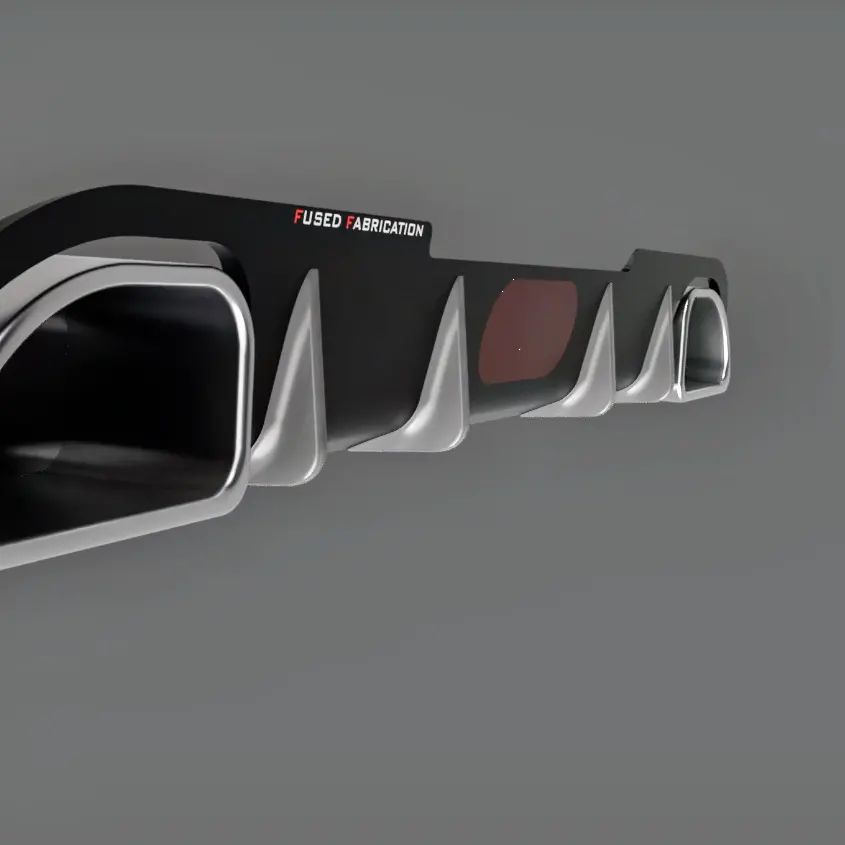 Rear diffuser fins I have designed... - Fused Fabrication