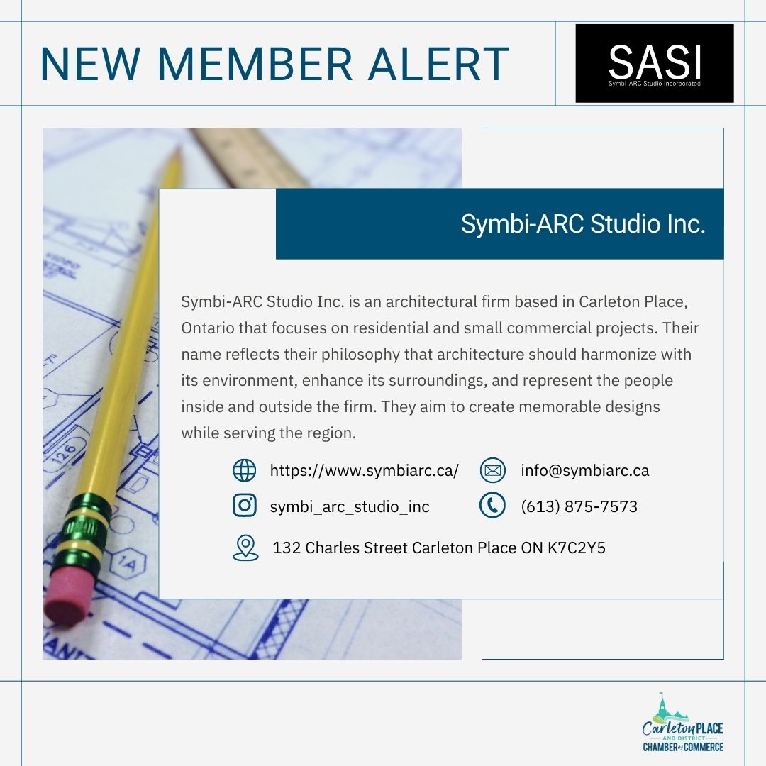 Carleton - The Carleton Place Chamber of Commerce welcomes Symbi-ARC ...