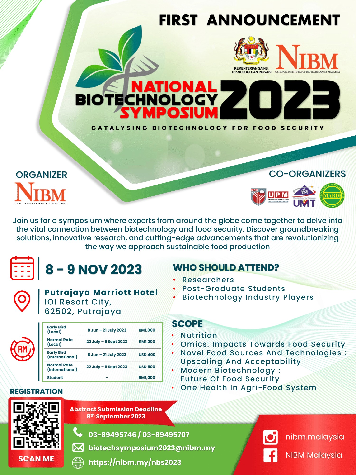NIBM Malaysia - 🌱 Join us at the National Biotechnology... | Facebook