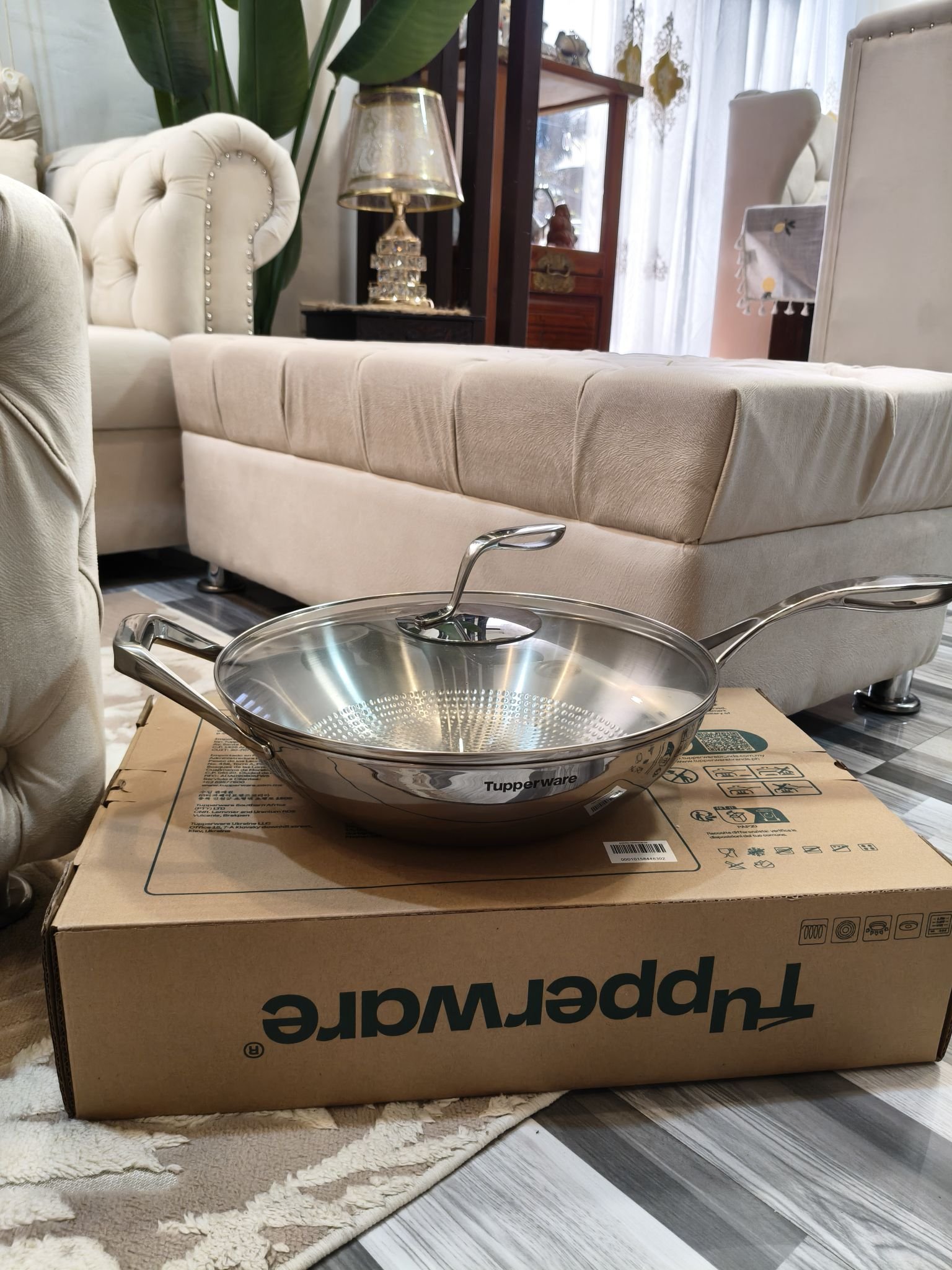 5.2 liters 32cm Tupperware mastro wokpan 5900