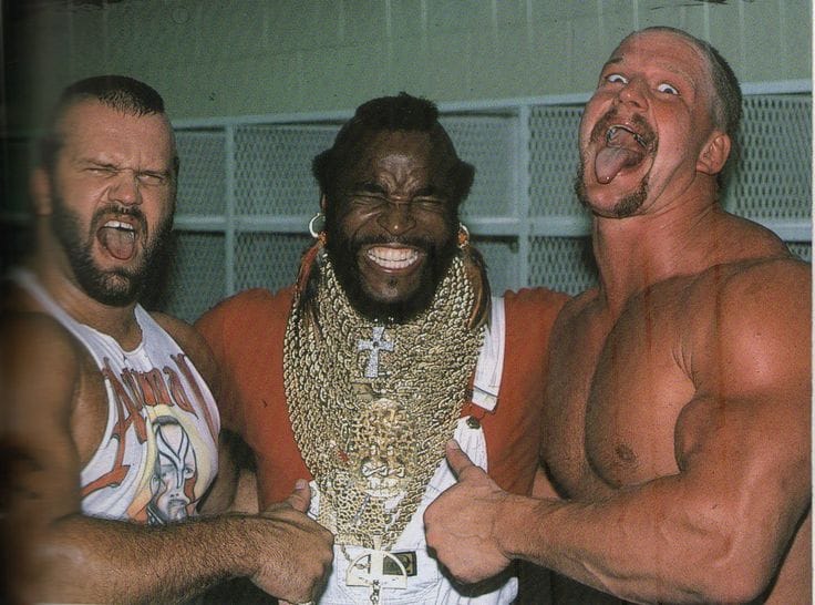 Tenacious Tyler - The Road Warriors Hawk and Animal with Mr. T | Facebook