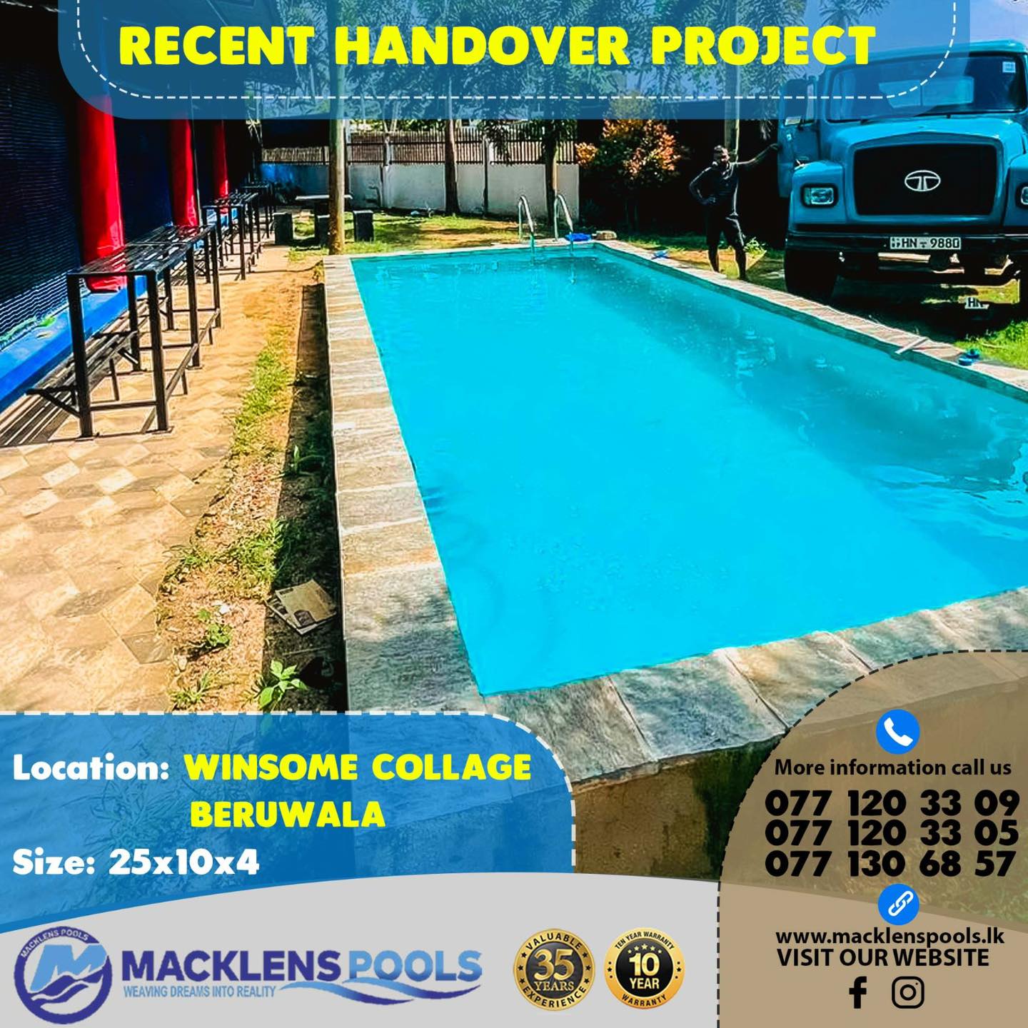 Macklens Pools - 🇱🇰 Macklens Pool – Recent Handover... | Facebook