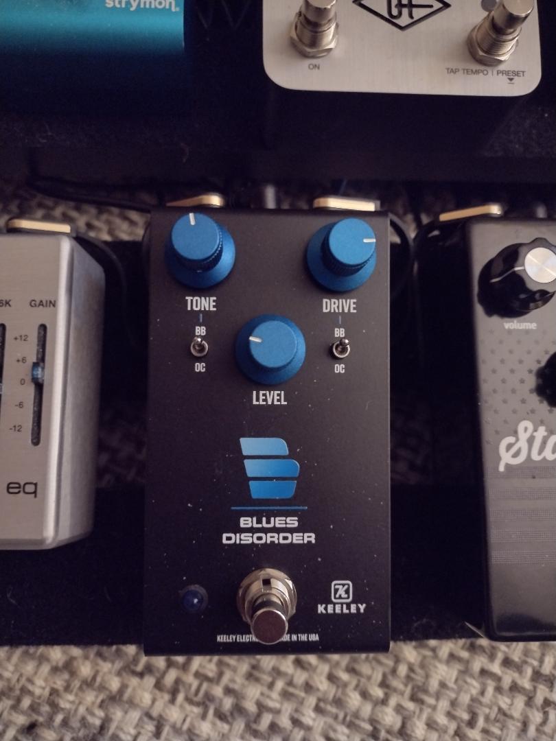 Limited Edition Keeley Blues Disorder Germanium Pedal in Gold Finish