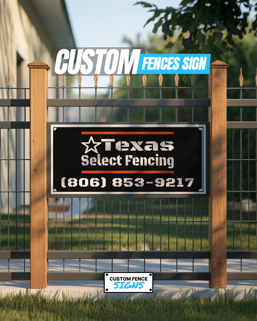 Custom Fence Signs