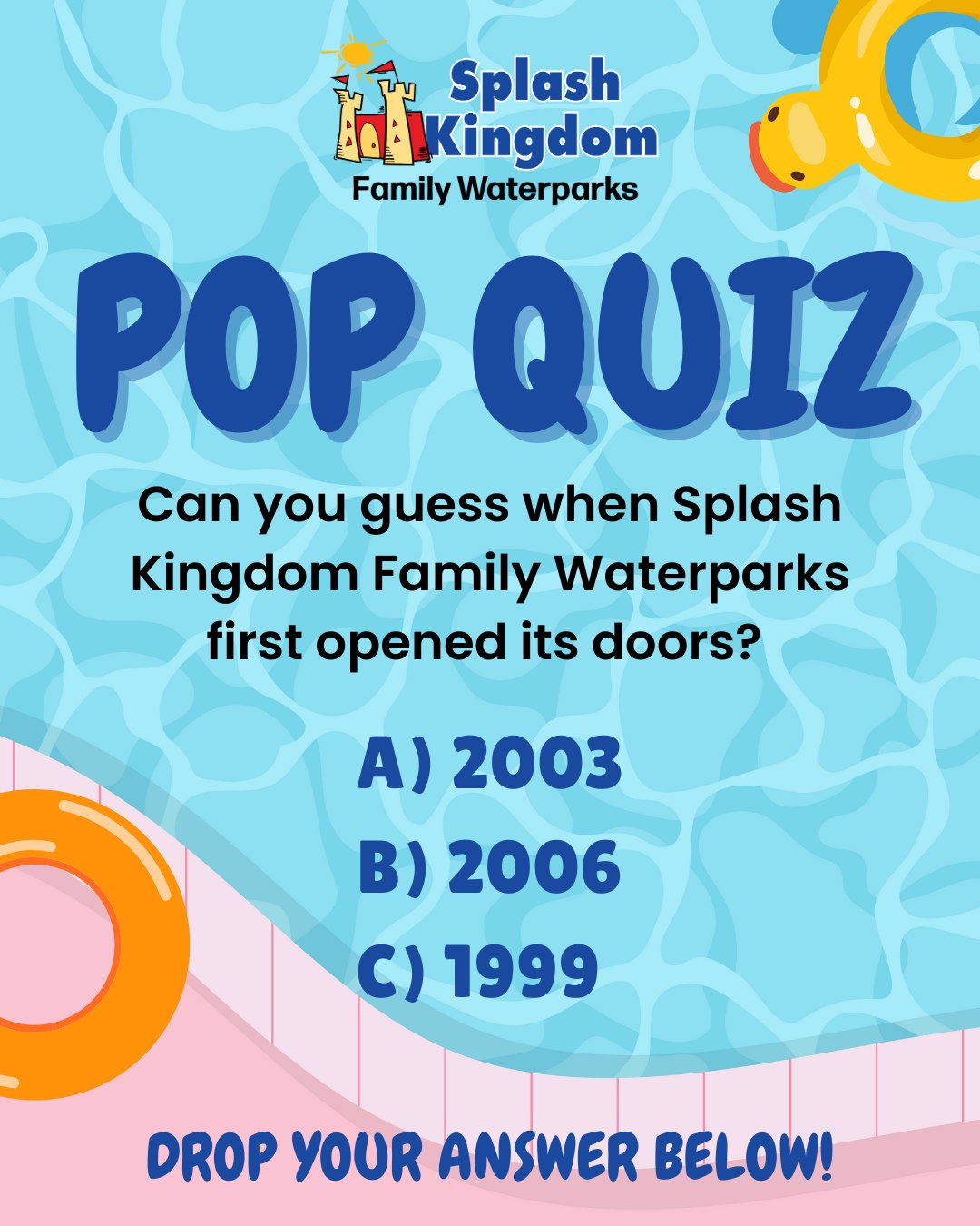 Splash - Time for a throwback! Can you guess when Splash Kingdom Family ...
