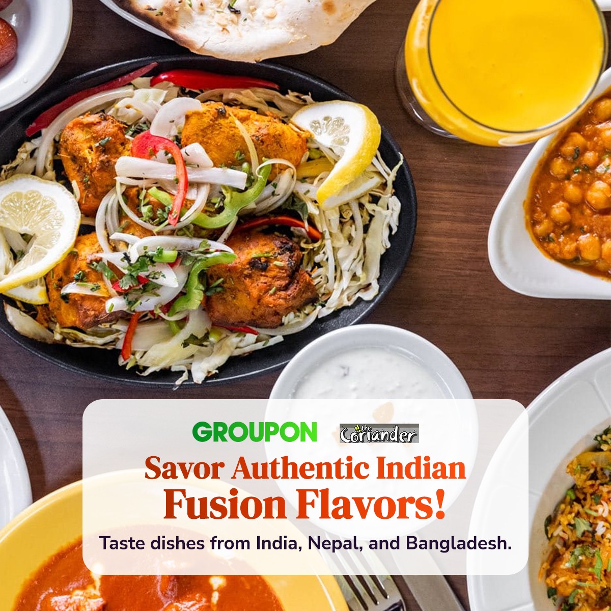 Groupon - 🌶️ Exploding Flavors Alert! 🍛 Get ready to...