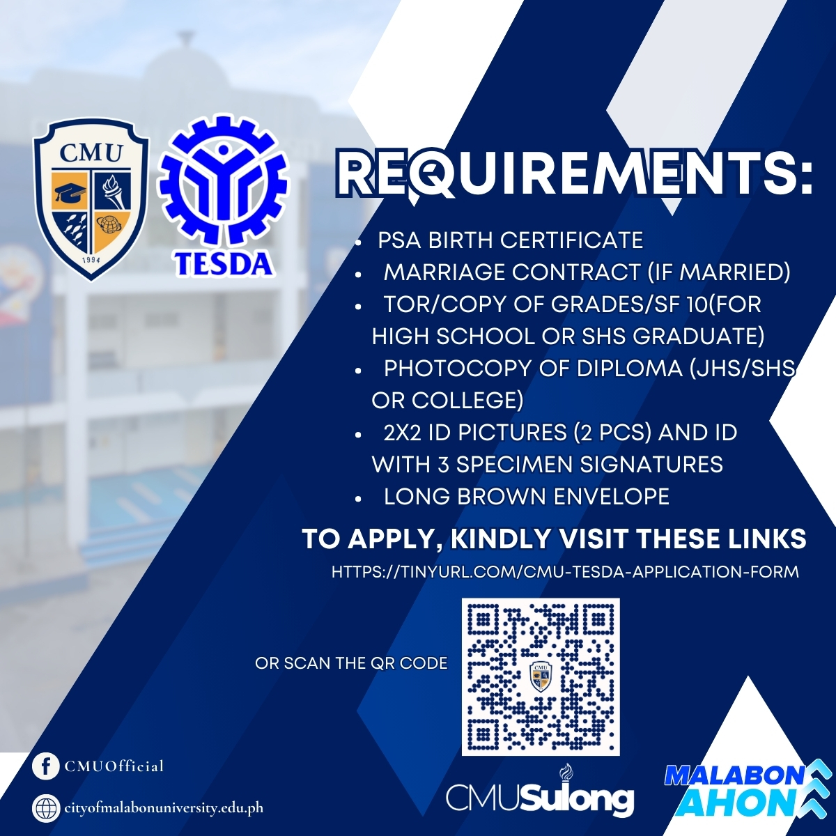City of Malabon... - City of Malabon University Official