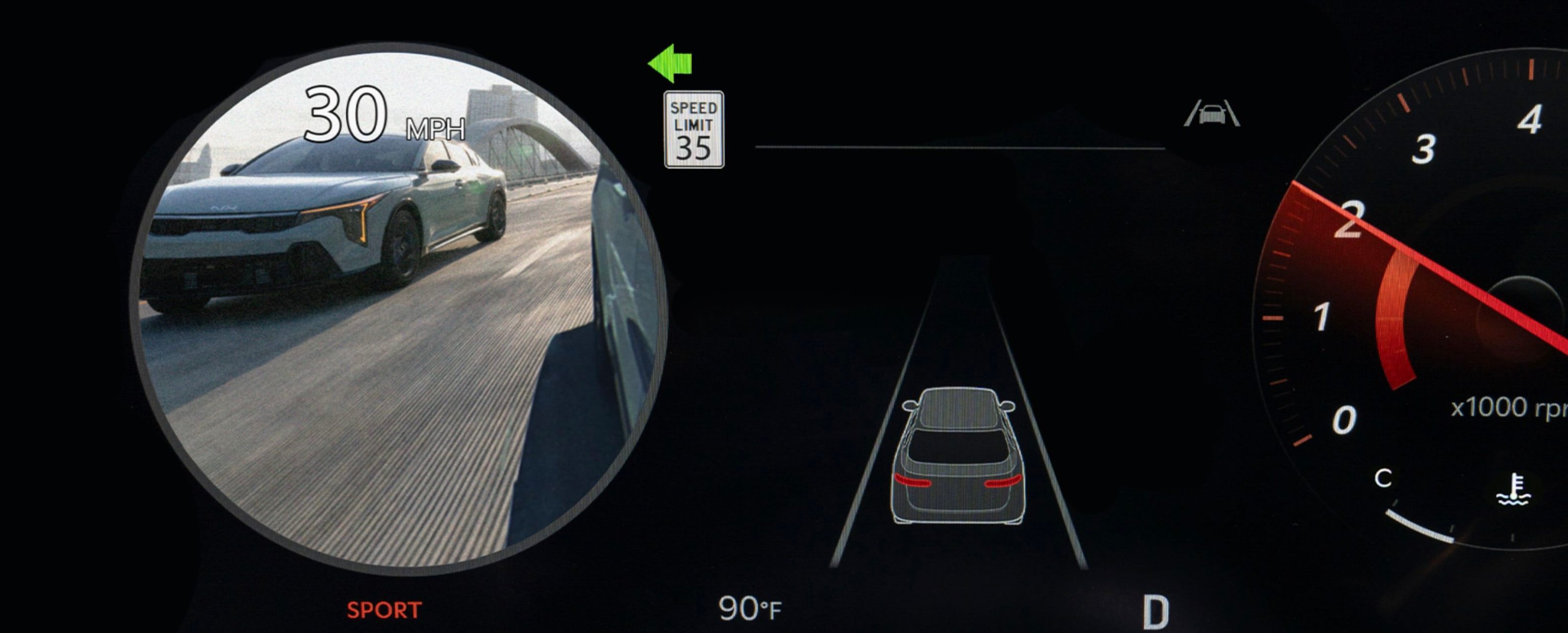 The available Blind-Spot View Monitor in the 2025 Kia Carnival is