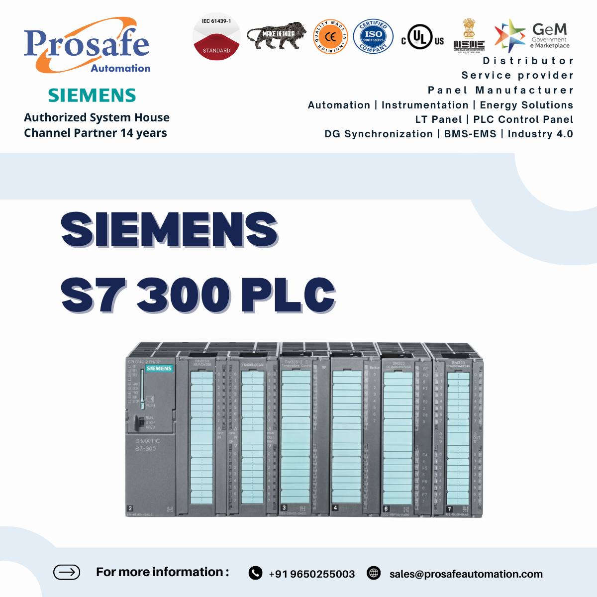 Prosafe - The Siemens S7-300 is a modular PLC used in industrial ...
