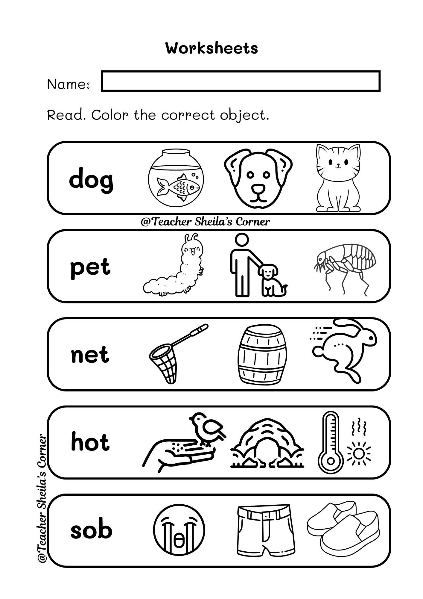 CVC Words Worksheets - Teacher Sheila's Corner | Facebook