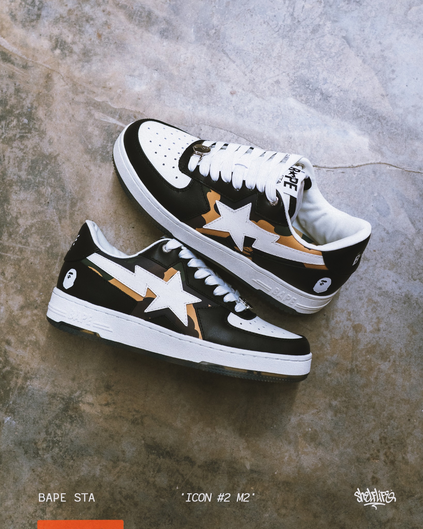 Four icons. One legacy. The A Bathing Ape BAPE STA lineup lands 