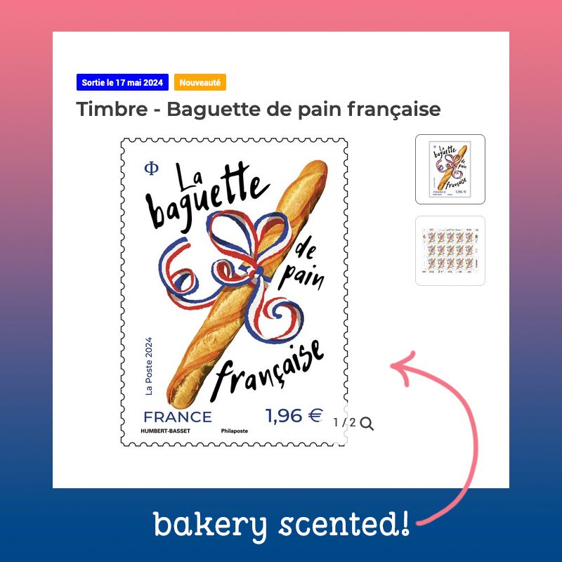 France has launched a croissant-scented stamp to celebrate its