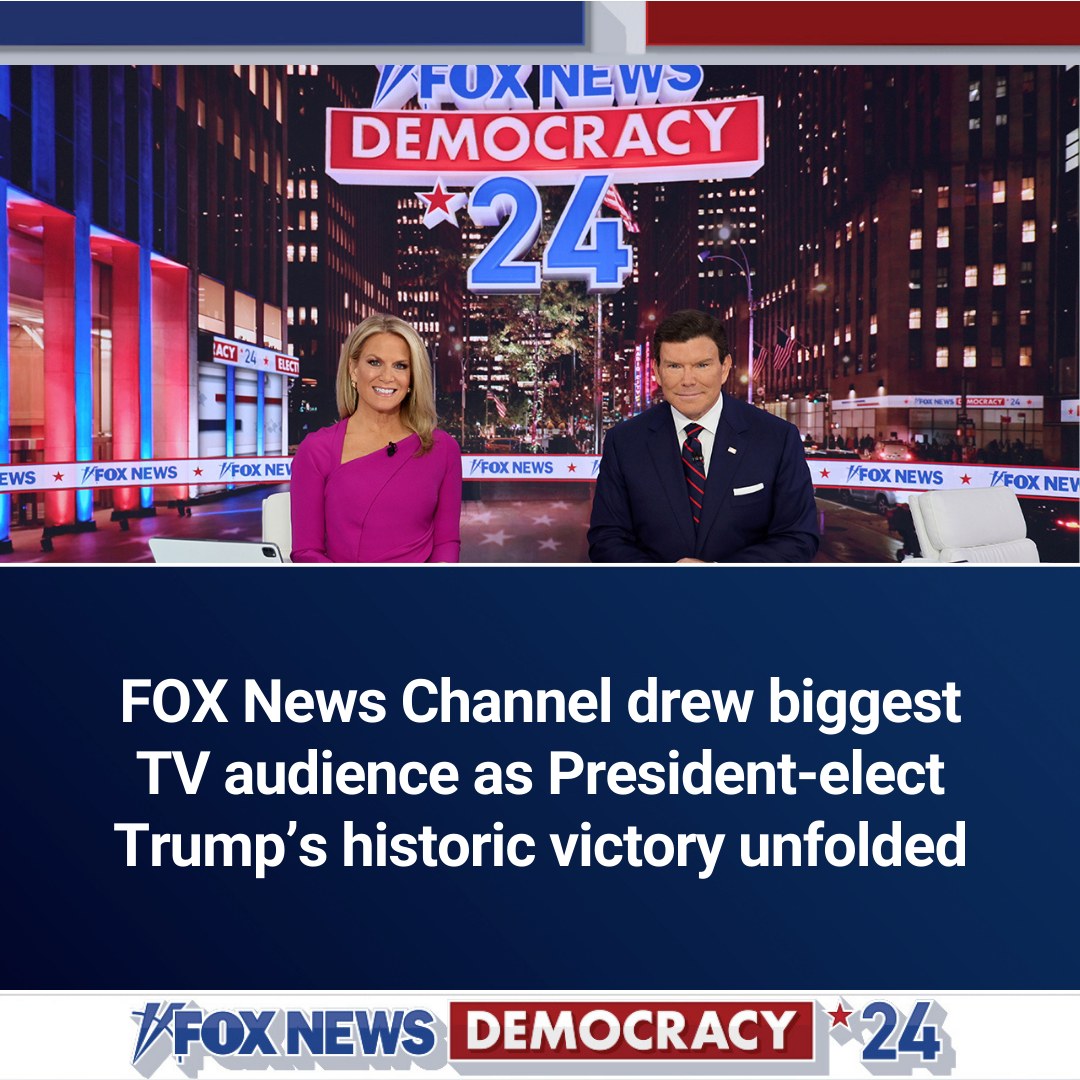 Fox News - DEMOCRACY '24: FOX News Channel averaged a... | Facebook
