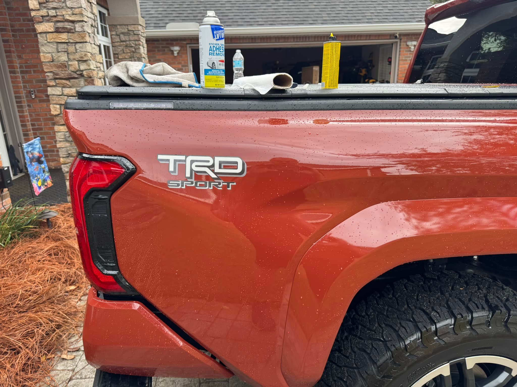 TRD 4x4 Sport Decal Set For 2017+ Tacoma Tundra - Red/Black Oracal Vinyl