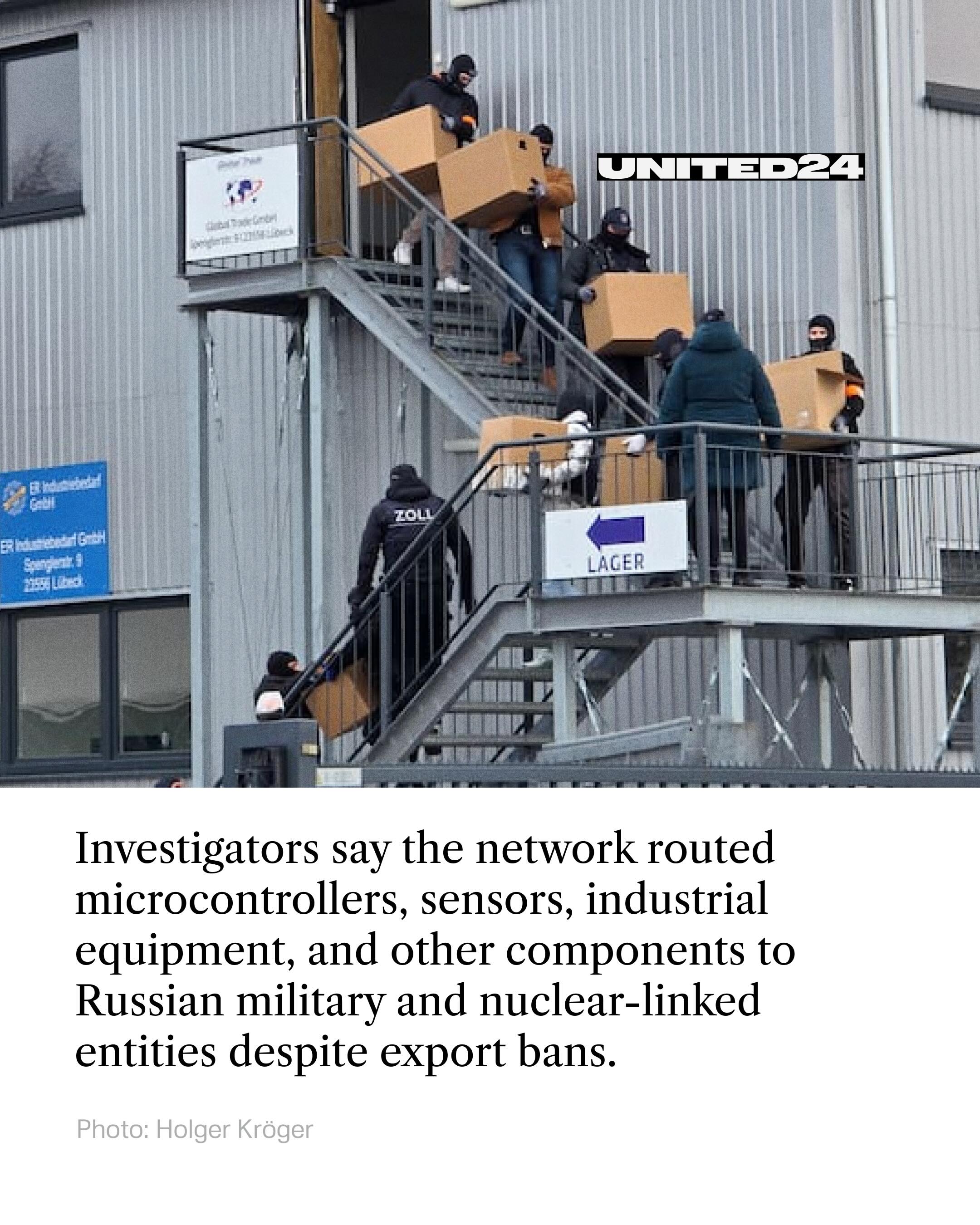 German authorities have dismantled a large sanctions evasion 