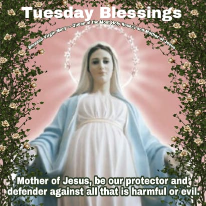 Here is a prayer to the Blessed Virgin Mary for protection against all ...