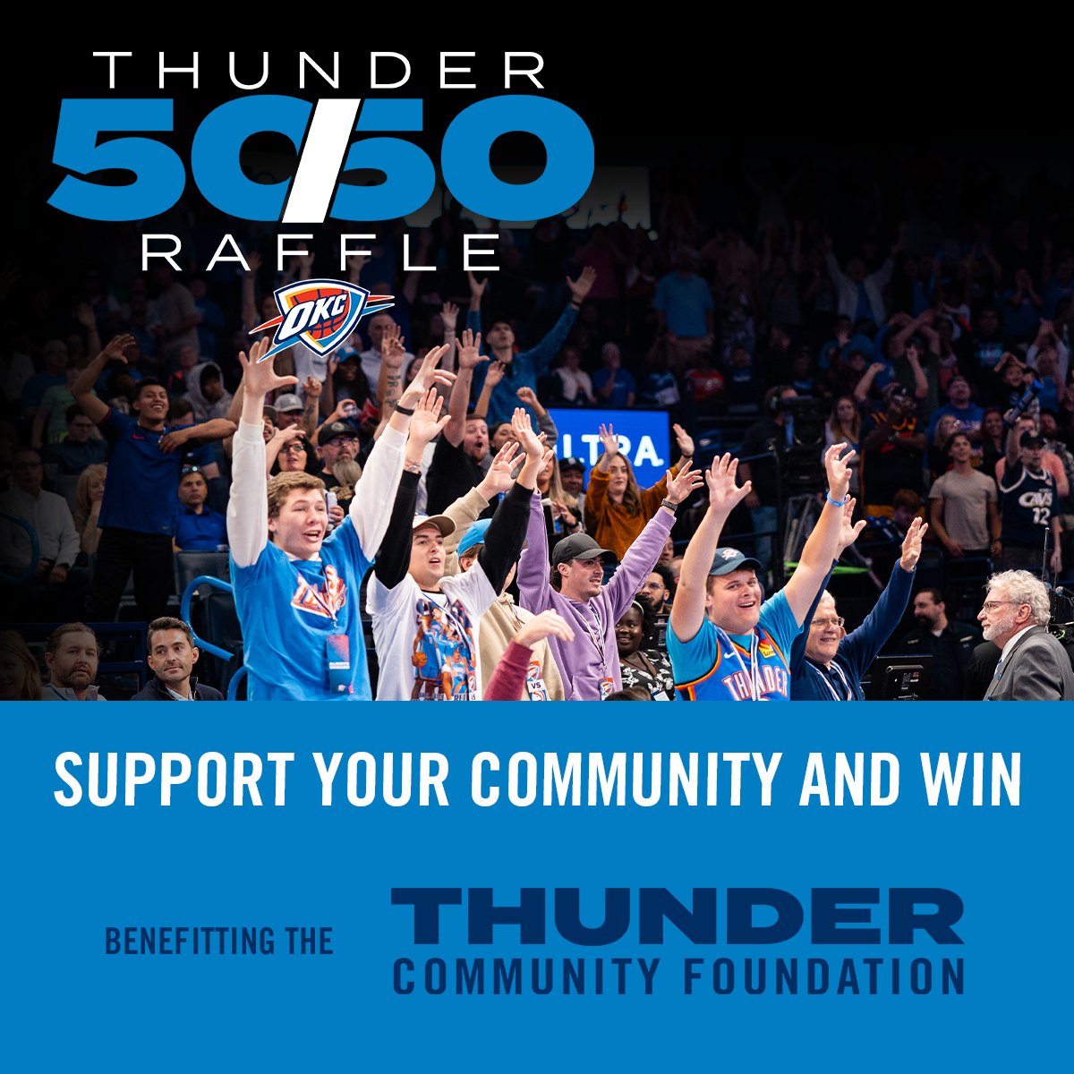 Thunder Cares - The latest Thunder 50/50 raffle is now...