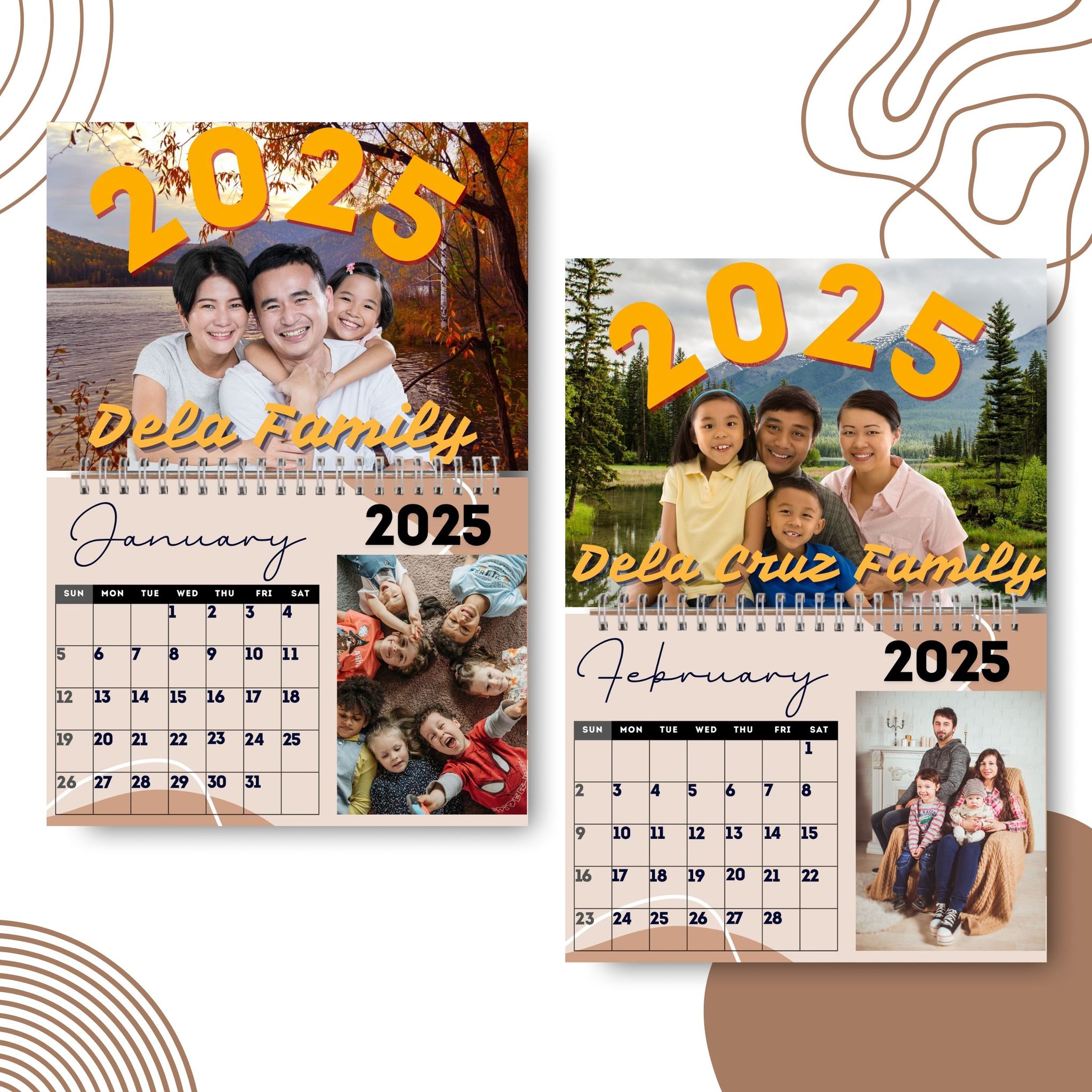 Creative - CALENDAR 2025 TEMPLATE DETAILS meron po itong 3 EDITABLE ...