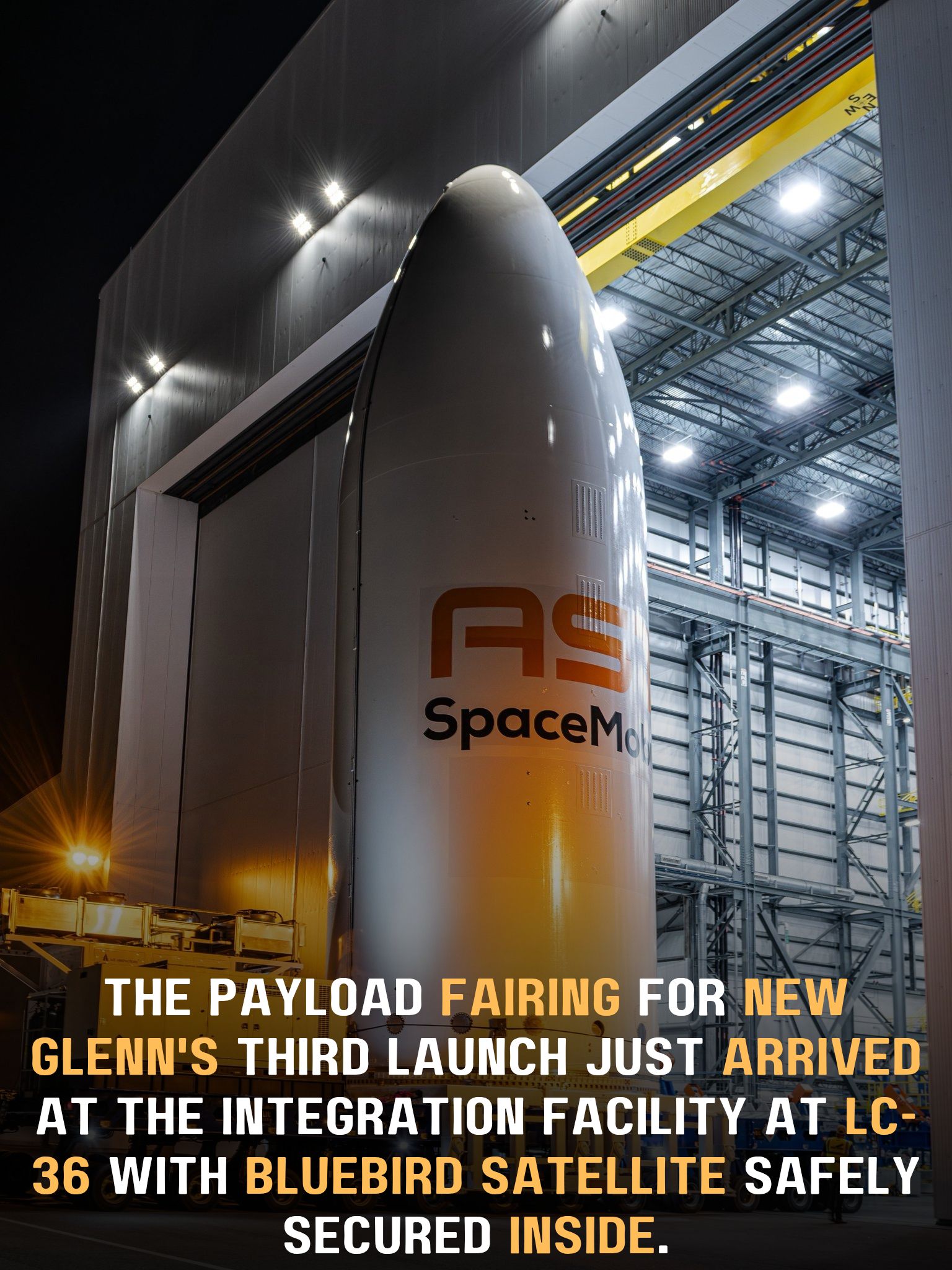 Space - Exciting news! The payload fairing for New Glenn's third launch ...