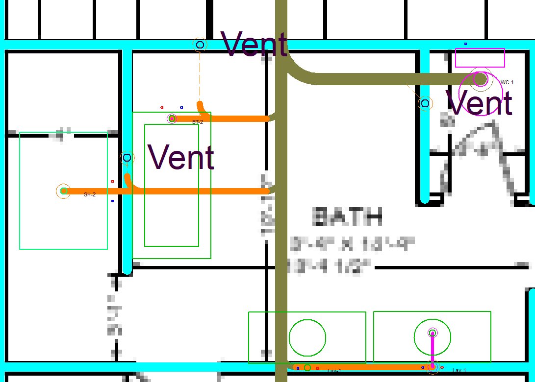 Plumbing 101 - Vent and Drain System Layout: A floor plan... | Facebook