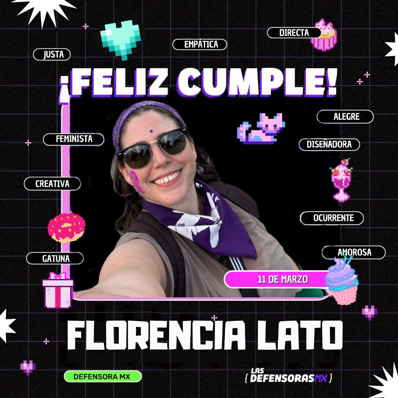 Las - Hoy cumple años nuestra querida Flor, la creativa de la colectiva ...