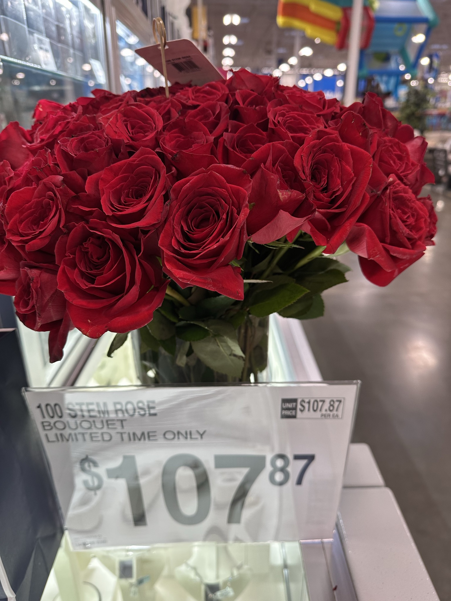 Sam's - 100 stem roses. $107.87. Great value. Stop by your local Sam’s ...