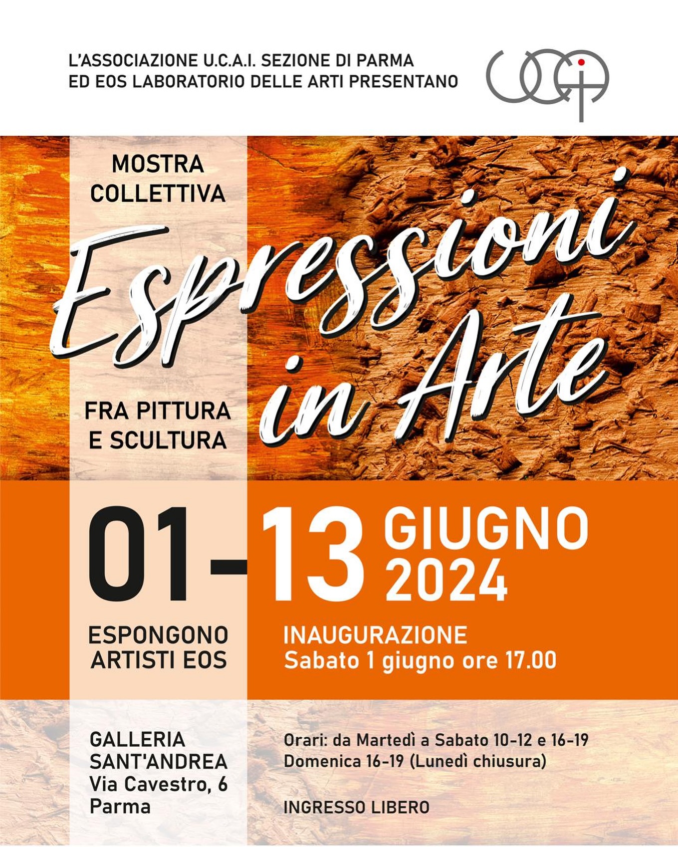 EOS - Espressioni in Arte fra pittura e scultura. Dal 1 al 13 giugno ...
